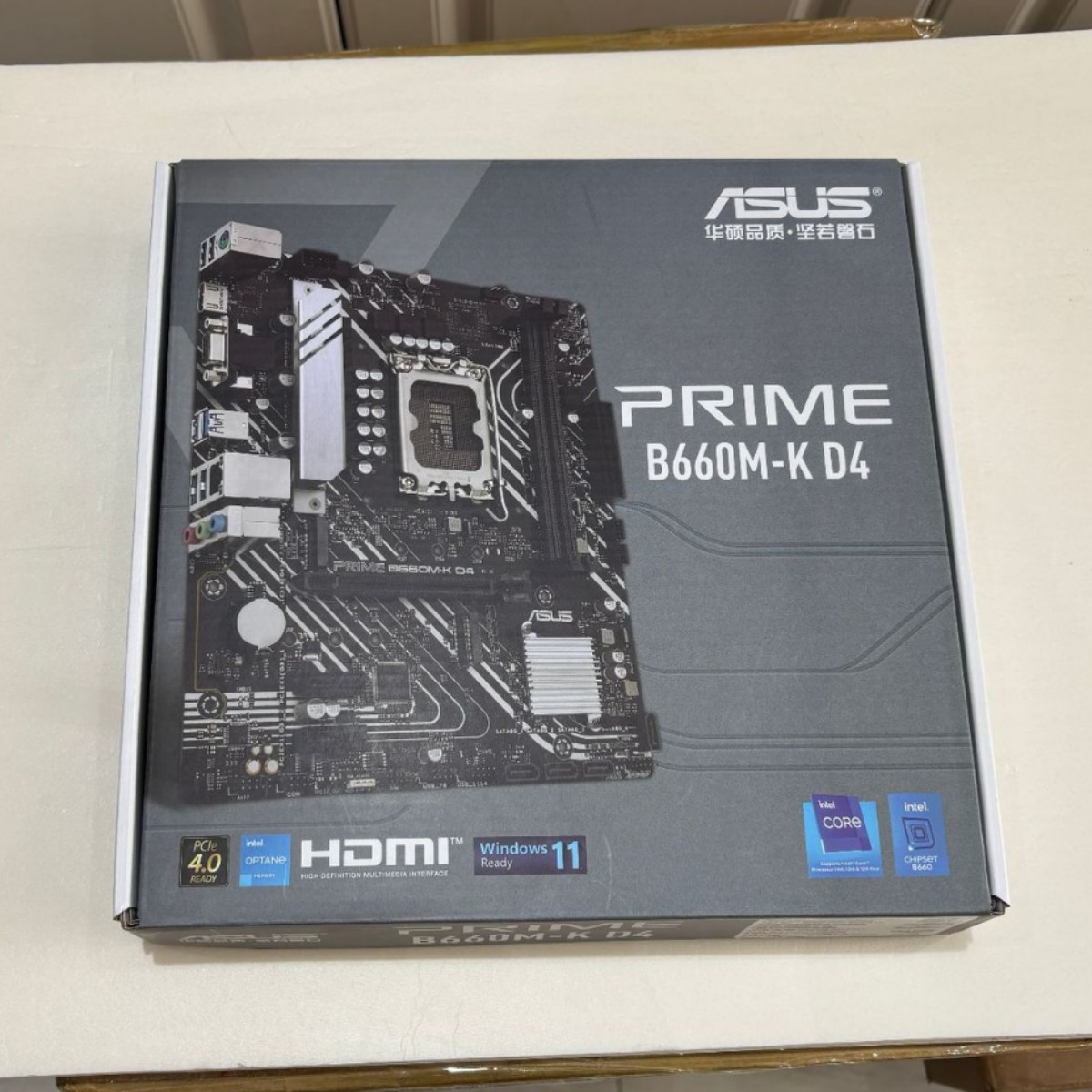 华/硕主板PRIME B660M-K 全固态D4  M.2