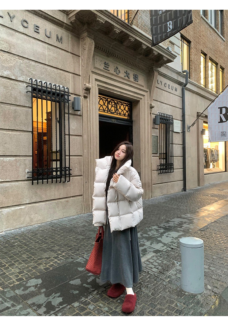 New Candy Color Down Cotton Padded Jacket Women Coat Korean Chic Puffer Jacket Thick Warm Outerwear Women's Clothes Short Parkas