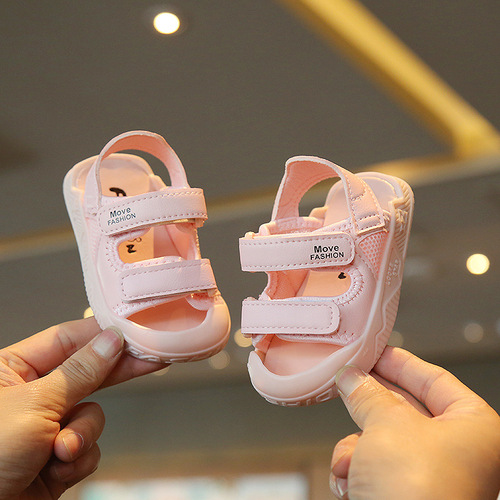 Dropshipping Korean version baby shoes  summer baby toddler sandals 0-1-3 years old soft bottom baby shoes for men and women