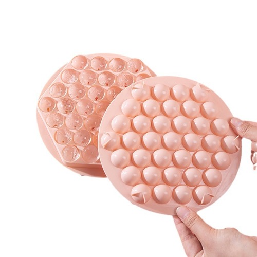 Circular Chessboard Ice Mold Ice Cube Tray Ice Ball Maker Ice Bag Freezer Machine Gadget with Lid Household Freezing