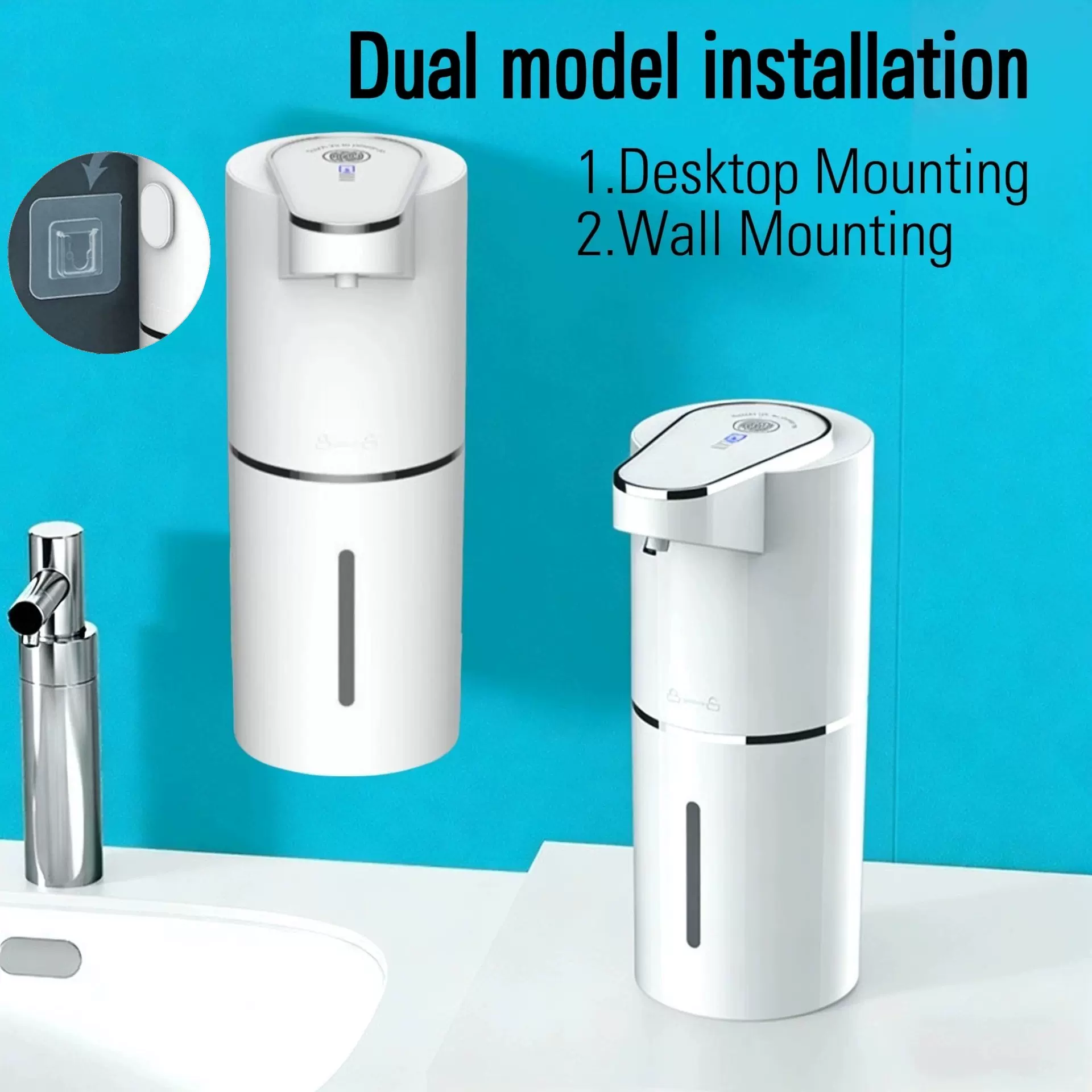 新款全自动感应皂液器洗洁精洗手液机壁挂浴室电动泡沫洗手机批发