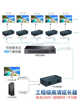 网线hdmi延长器高清转无损传输器一发多收组网200米POE键鼠