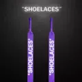 Purple ow Letter Reflective Shoelaces