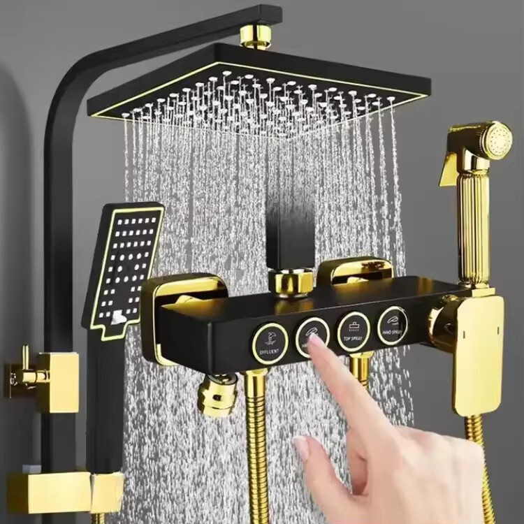 High-Pressure Showerhead Set for Home Bathroom Shower, Bathroom Heater, Rain Shower, Water Heater, Cross-Border