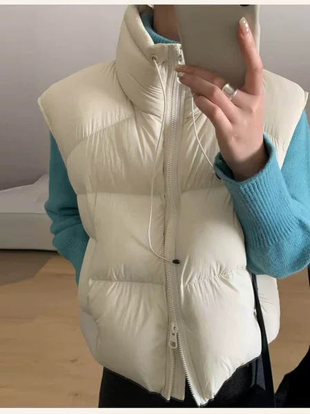 Down Products for Women, New Winter Style, Puffy Ribbed Style, New Duck down Vest Jacket