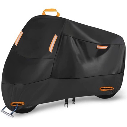 Silver Coated Motorcycle Cover Rain Cover 210D Electric Car Cover