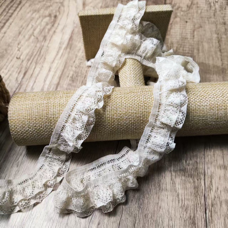 现货双层棉线镂空绣弹力复古蕾丝diy手办玩具娃娃服装纺织厂辅料