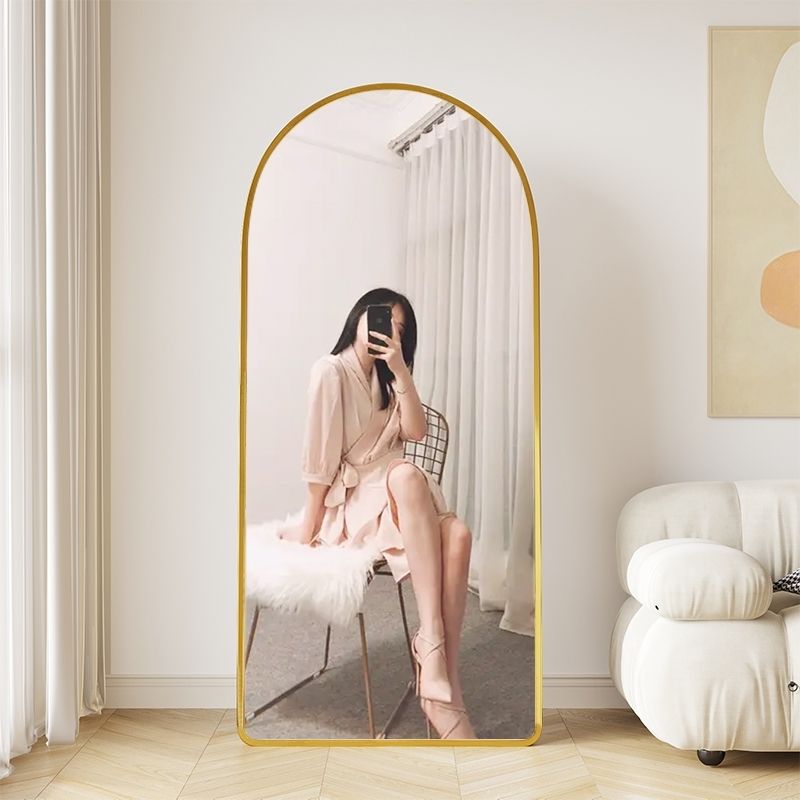 Espejo de piso espejo de ajuste dormitorio de niña celebridad de Internet hogar simple dormitorio de estudiantes tienda de ropa espejo de vestir fábrica
