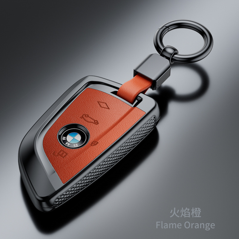 Suitable for New Bmw Key Cover X1/x2/x3/320li/5 Series/3 Series/7 Series/525li Nappa Pattern Fashion Case