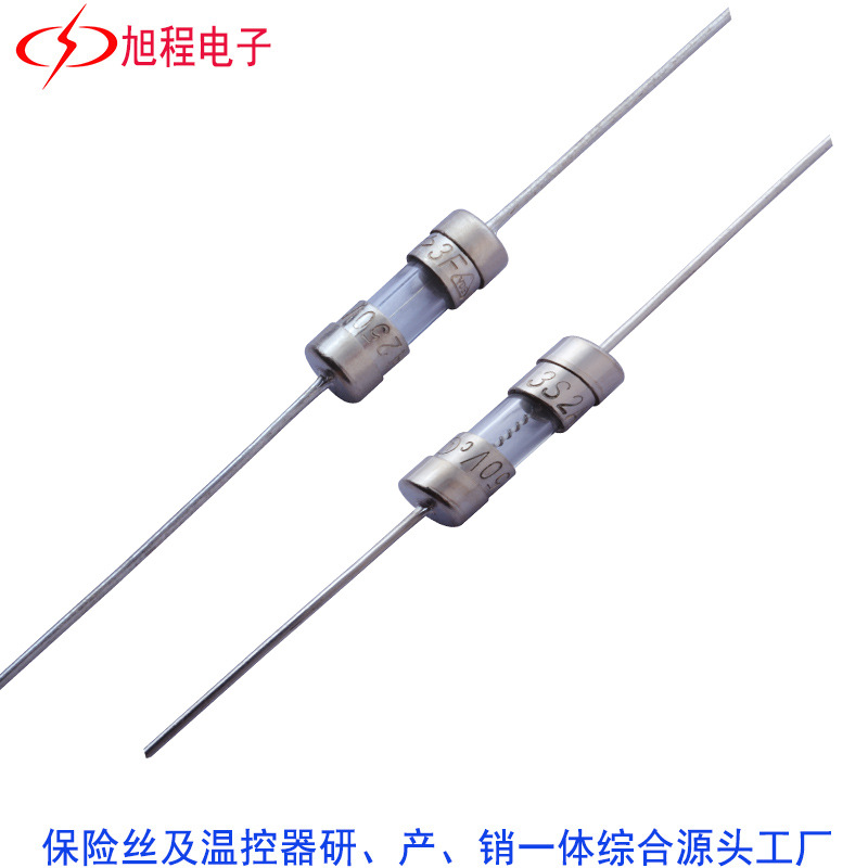 3T 3.6*10带引线快熔断玻璃保险丝管安全电压电流保险管电工电气