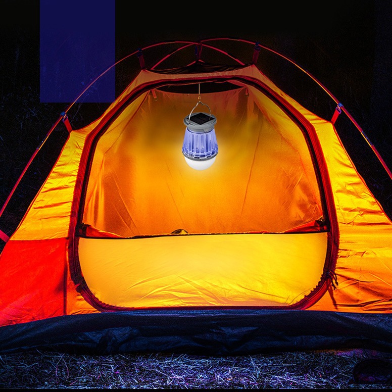 Travel LED lights for camping solar-powered with usb charger