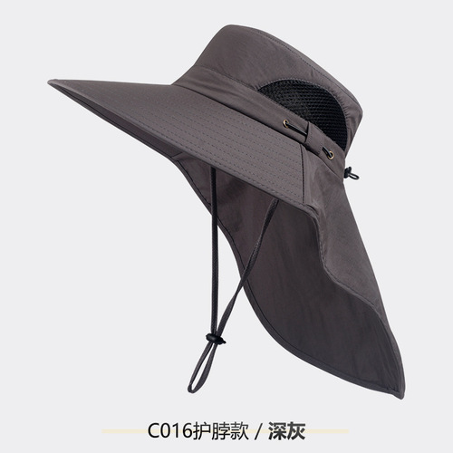 Sun protection hat, men's fishing hat, summer fisherman hat, outdoor hiking sun hat, face covering, UV shield sun hat