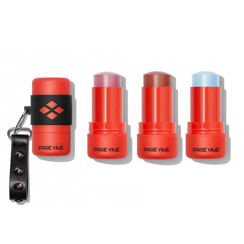 Maquillaje transfronterizo PAGE VINE labios y mejillas doble uso blush lipstick color de color de maquillaje cambio de color carmesí comercio exterior al por mayor
