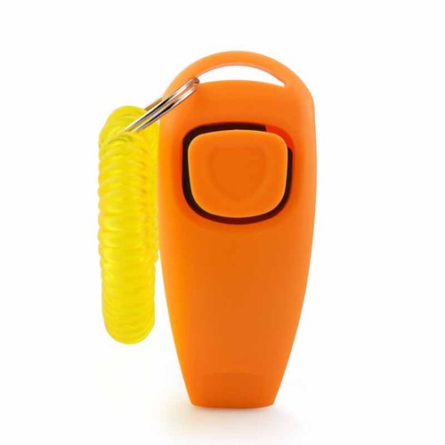 Dog trainer multifunctional pet clicker whistle dog training device clicker dog whistle two-in-one pet supplies
