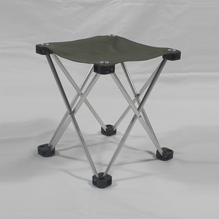 Outdoor Aluminum Alloy Foldableing Stool Portable Mini Pony Thickeneded Camping Style Stool Sketching Fishing Bench