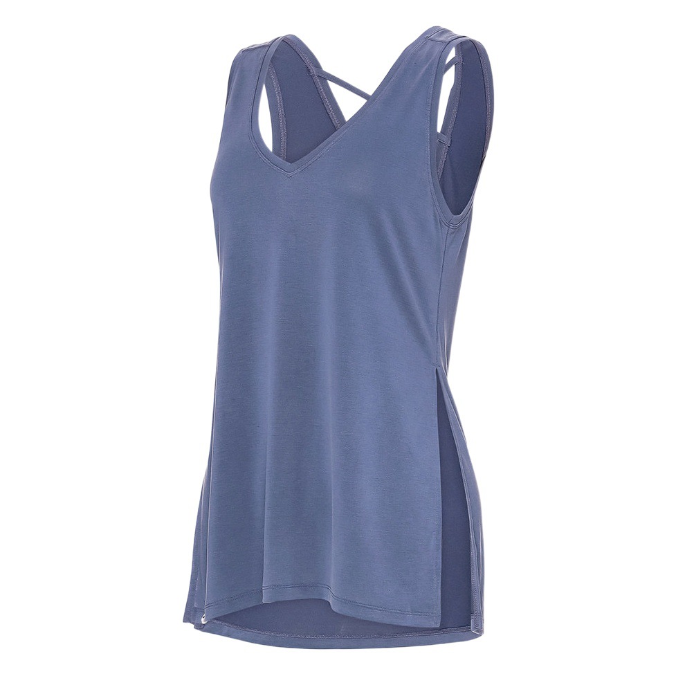 Yoga deportes blusa Chaleco de las mujeres anti-exposición espalda Cruz ligero suelta larga ropa de protección solar fitness ropa de yoga