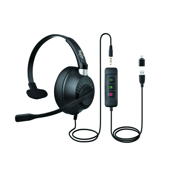 Айтэо UC8200 8100 3.5мм одинарный штекер + USB+TYPEC интерфейс активное шумоподавление большие наушники