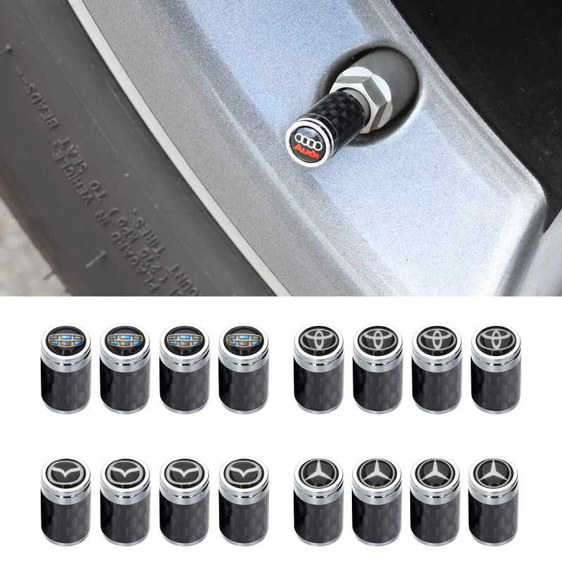 Tapa de Válvula de Neumático de Aluminio Antirrobo Decorativo para Neumáticos de Automóviles