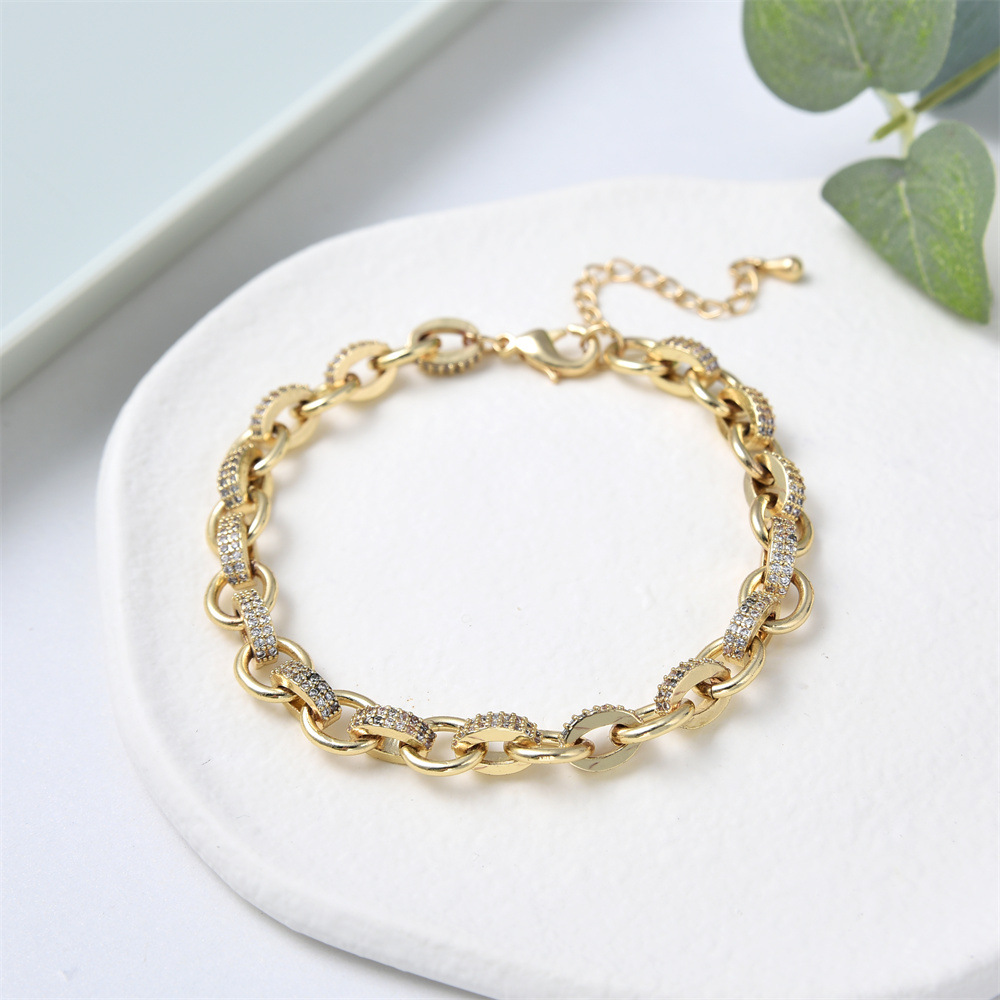 1 Piece 1 Set Fashion Geometric Pearl Knitting Rhinestones Womenu0027S Bracelets