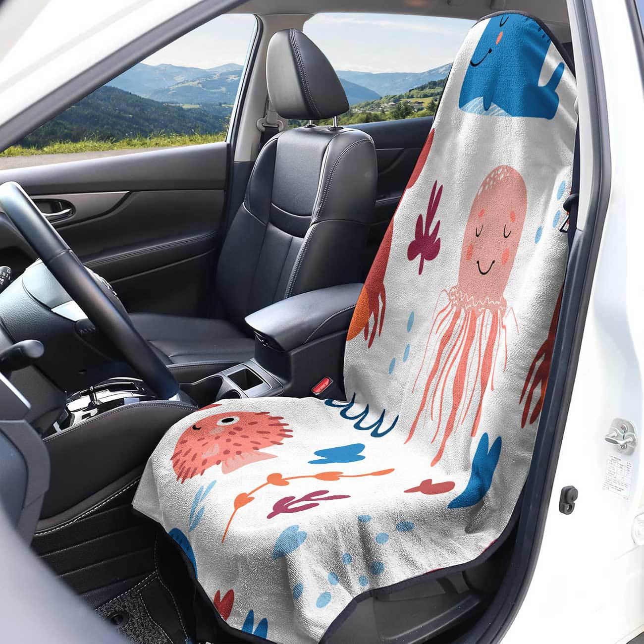 Marine seat towel cover front seat protector suitable for gym and exercise, universal for all seasons and car use