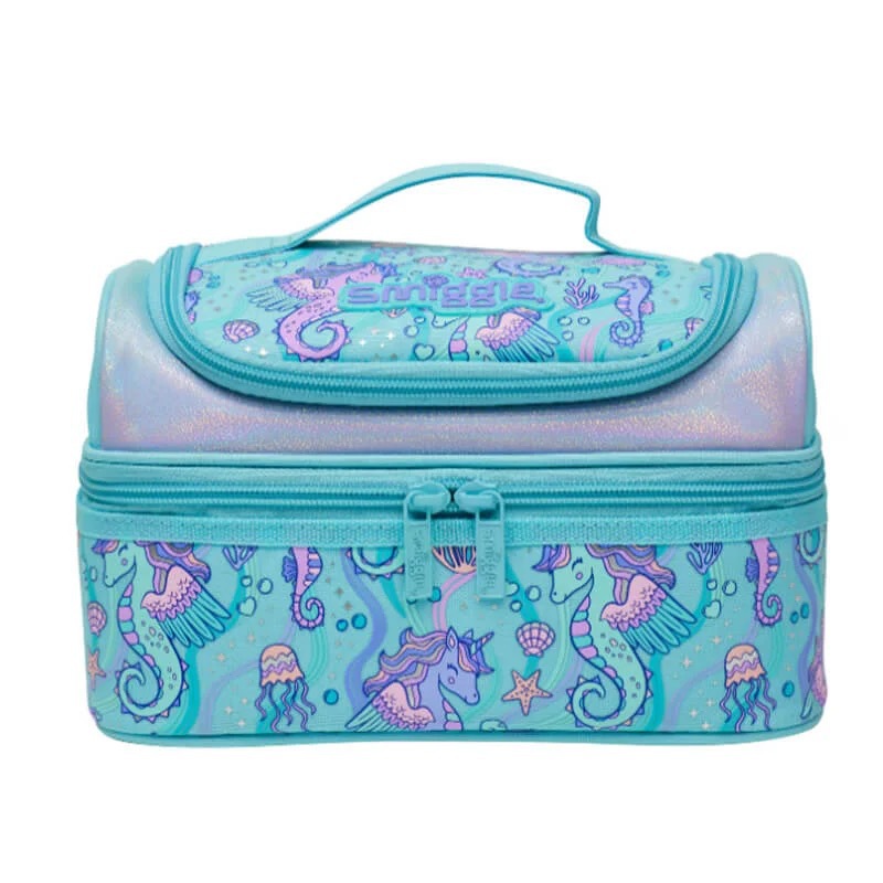 Australian smiggle Seahorse Set Mochila para estudiantes de primaria y secundaria, trolley, mochila escolar, estuche para lápices, bolsa de viaje, lonchera, taza de agua