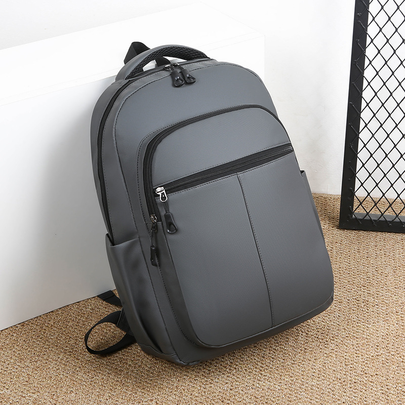 New Business Backpack For Men, Casual Travel Student Schoolbag, Large-capacity Laptop Bag, Waterproof Leather Film_voghion.com