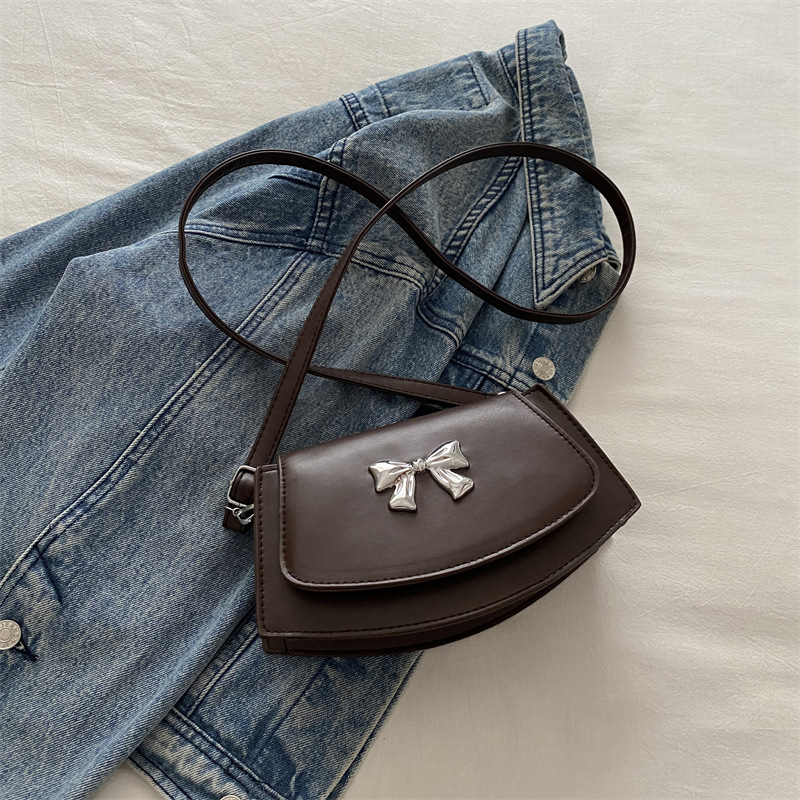 Trendy Bowknot Saddle Bag For Women Versatile Shoulder Crossbody_voghion.com
