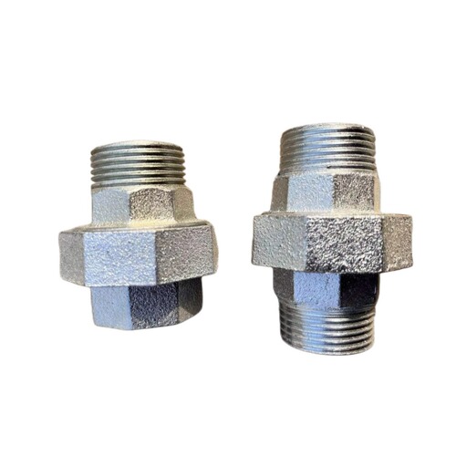 Factory-direct galvanized live fittings: internal and external threads, made of malleable steel and cast iron—ideal for oil lines, water pipes, and heating systems.