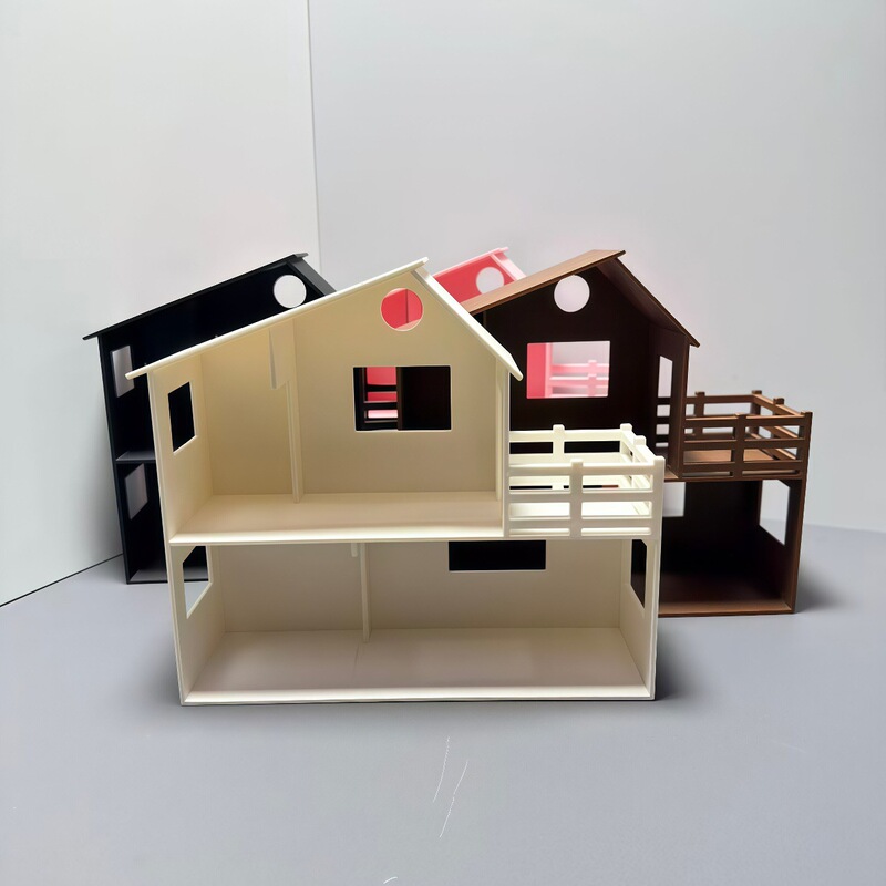 Miniature Scene DIY Dollhouse Figurine Food Toy Squishy Doll Display Storage Rack with Window DIY Scene Props Miniature Scene DIY Dollhouse Figurine Food Toy Squishy Doll Display Storage Rack with Window DIY Scene Props