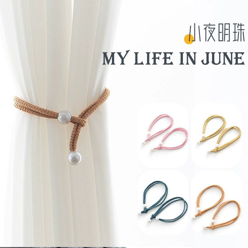 Оптовая Продажа с фабрики простой маленький ночной жемчужный ремешок для штор Ремешок Веревка Бесплатная установка Аксессуары для штор жемчужный ремешок