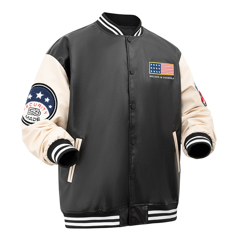 Chaqueta de béisbol de estilo nacional de estilo americano, chaqueta casual de pareja, chaqueta de invierno para hombres, chaqueta de abrigo
