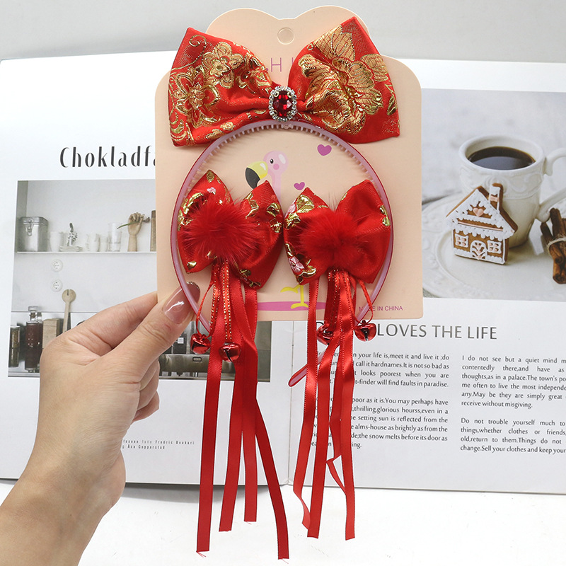 Children's hair accessory with bow