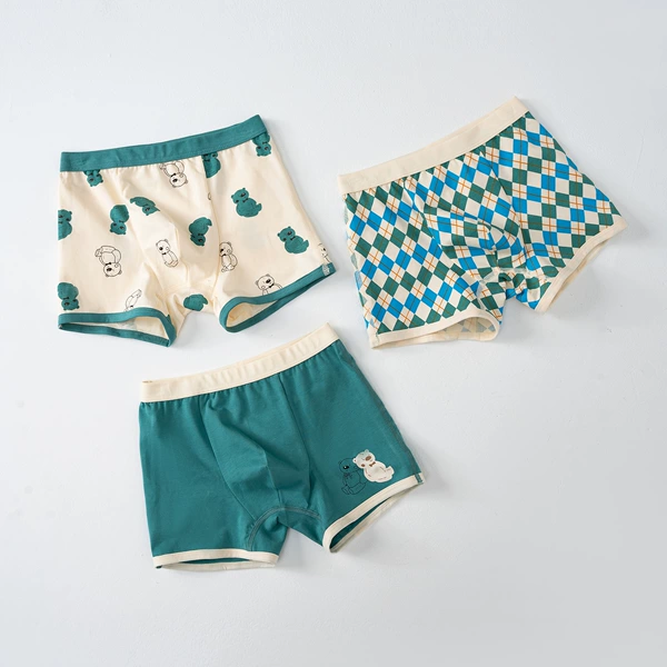 Bear Combination PJ561 [Pure Cotton Antibacterial 3 Pack]