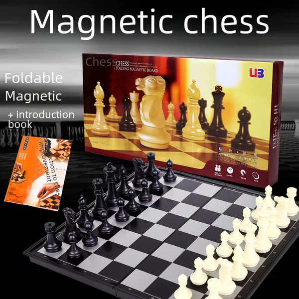 UB AIA magnetic chess Magnetic folding chessboard large and medium size magnetic children's entry chess