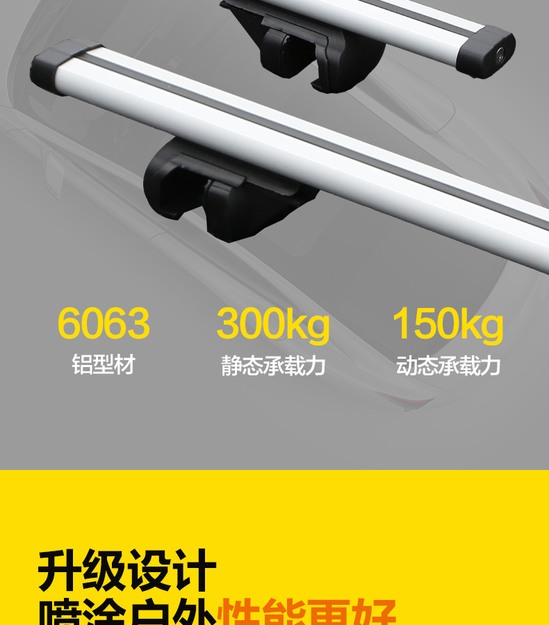 Car Roof Rack Crossbars Universal for Sedans and Suvs, No Drilling Required