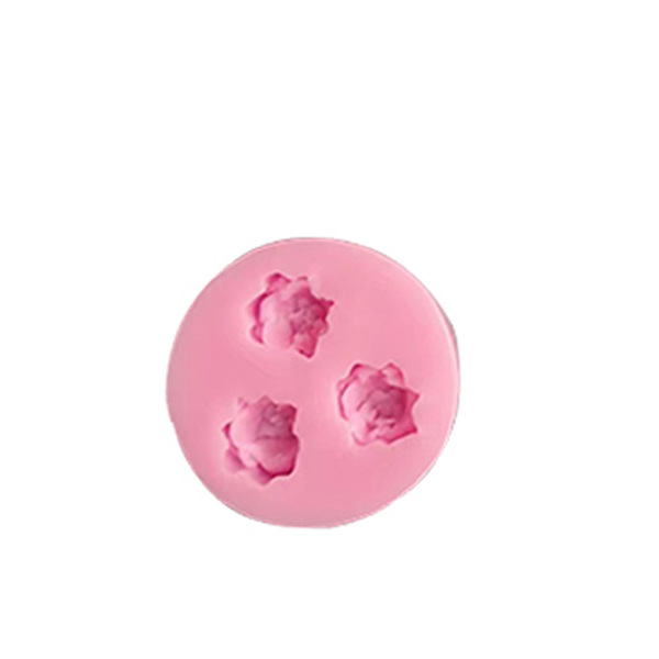 Silicone fondant contains rose