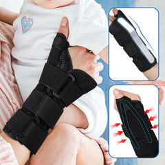 Sports protective wrist support thumb tendon sheath tube pain steel plate support brace bandage pressure fixation hand wrist band