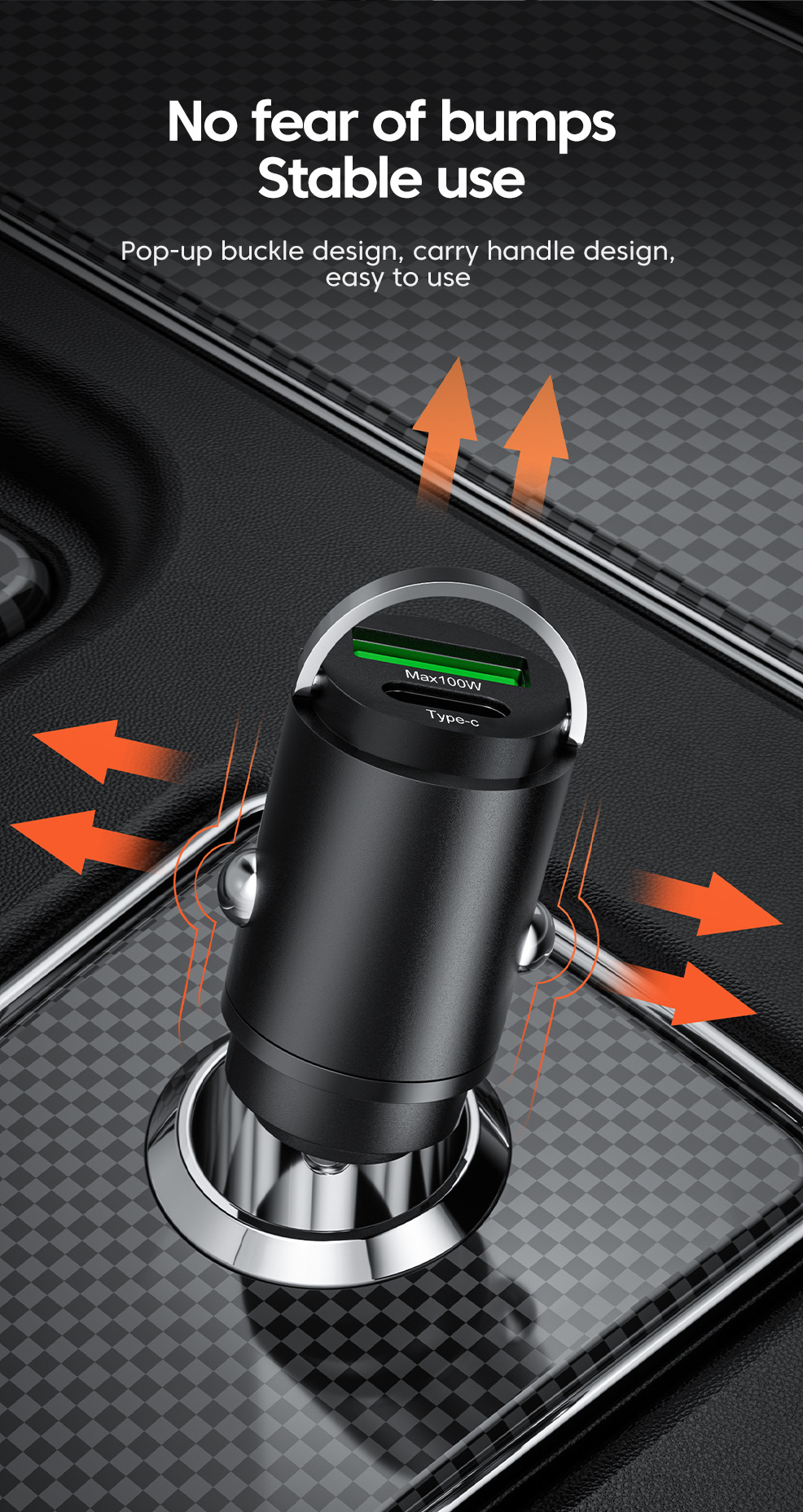 Multi-port with digital display support super fast charging 6/8 port with voltage vehicle-mounted one-to-six/8-car fast charging cross-border