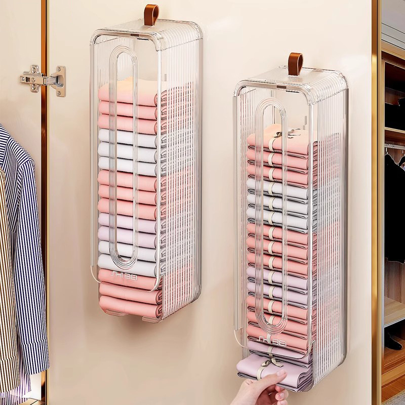 Underwear Storage Box Household Body-Fit Clothes Storage Artifact Punch-Free Wall-Mounted Hanging Storage Socks Storage Box Underwear Storage Box Household Body-Fit Clothes Storage Artifact Punch-Free Wall-Mounted Hanging Storage Socks Storage Box