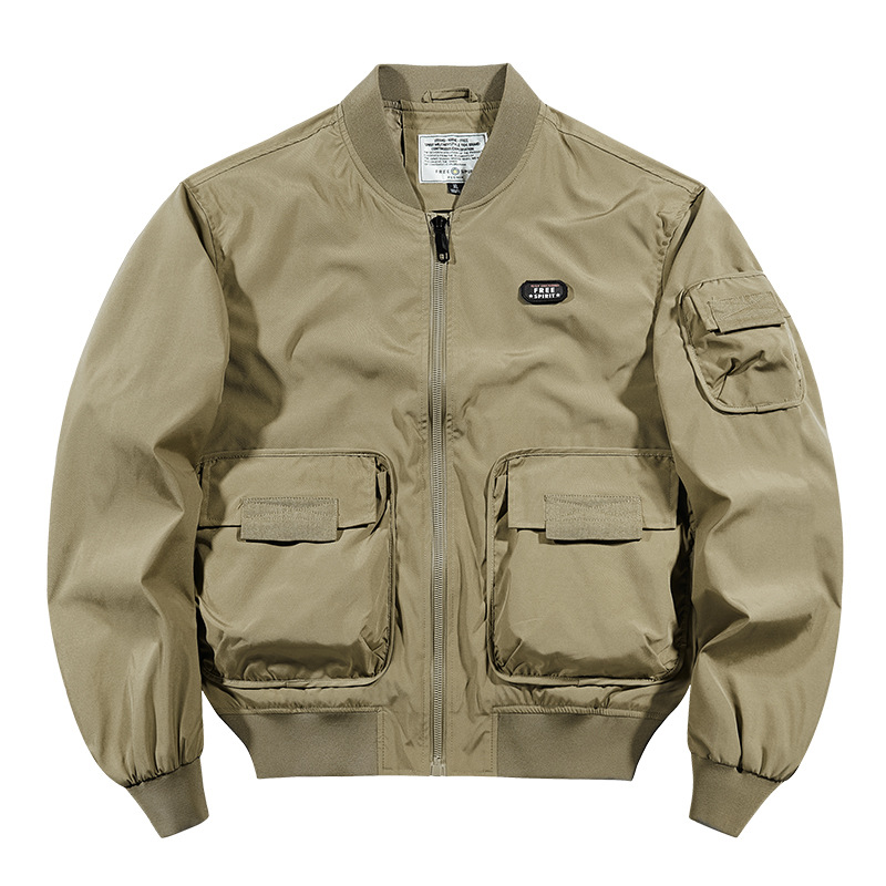 Primavera y otoño chaqueta de piloto chaqueta de hombre primavera y otoño chaqueta de vuelo de la fuerza aérea chaqueta de béisbol americano chaqueta de trabajo hombre