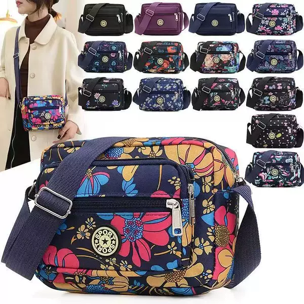Women's Bags, Floral Fabric Mom Bags, Street Vendor Bags, Factory Direct Sales, Gift Printing, Single Shoulder Crossbody Bags, Mobile Phone Coin Purses