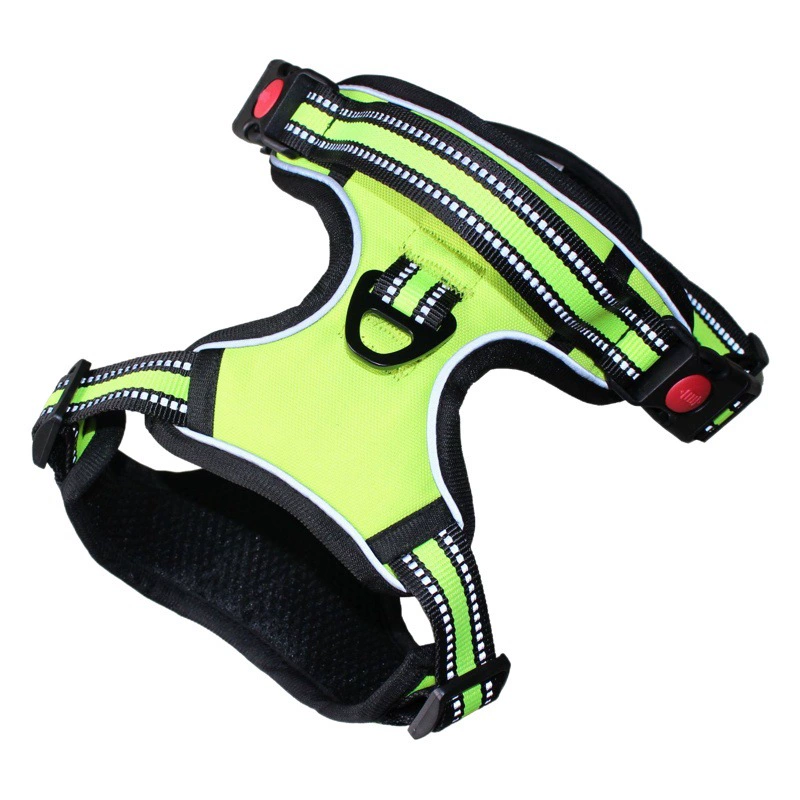 Взрывозащищенная защита груди Двухсекционная грудная спина Товары для домашних животных Светоотражающий нагрудник для домашних животных Спина Большая Тяговая веревка для собак Нагрудный ремень