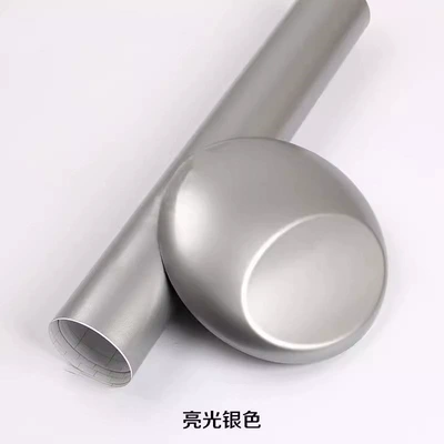 Auto Color Change Film – interior stickers - huiqi-silver-glossy-limited-time-offer-width-10cm-15m