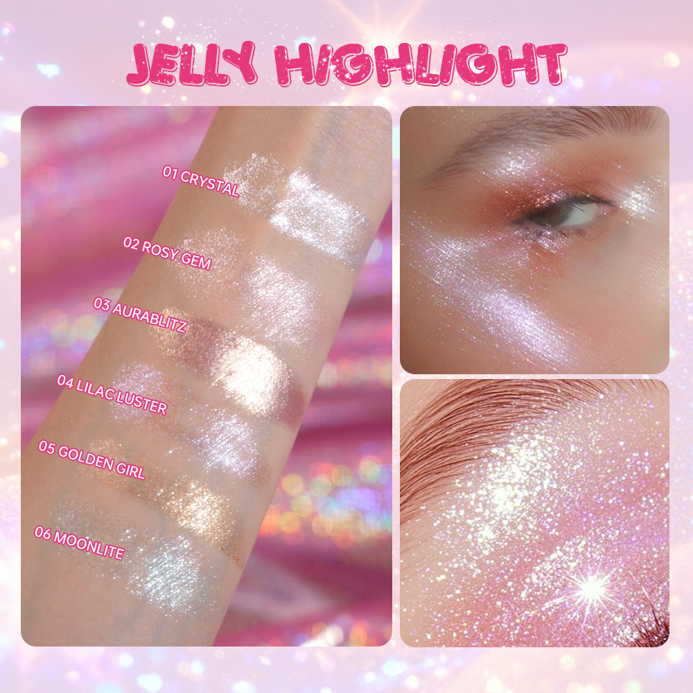 (caja de visualización) SAS maquillaje transfronterizo explosión spot caliente multicolor gelatina alta sombra de ojos varilla al por mayor SES006