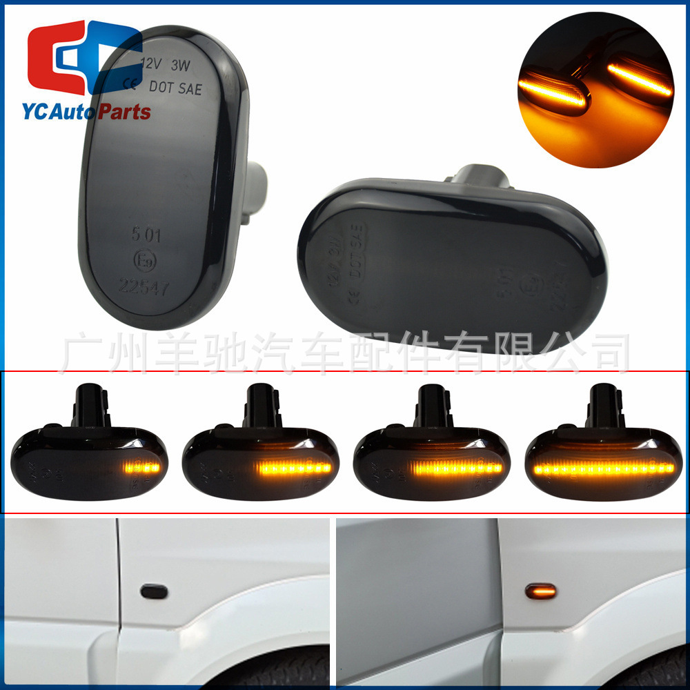Suzuki Jimni 2019 lámpara lateral del coche LED señal de giro dinámico espejo retrovisor intermitente lámpara de agua