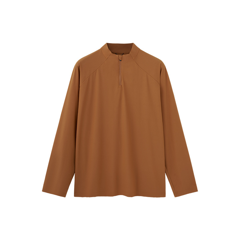 생생한 오렌지색 긴소매 스타일