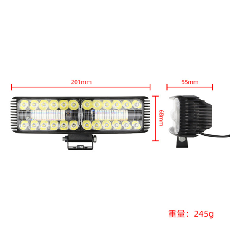Transformación de triciclo de motocicleta exterior general pavimentación de la carretera luz de trabajo de alta intensidad LED superbrillante vehículo eléctrico de batería LED