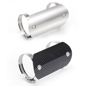 Motosiklet aksesuarları qaz borusu istilik qalxanı, elektrokaplama mavi orta istilik qalxanı universal
