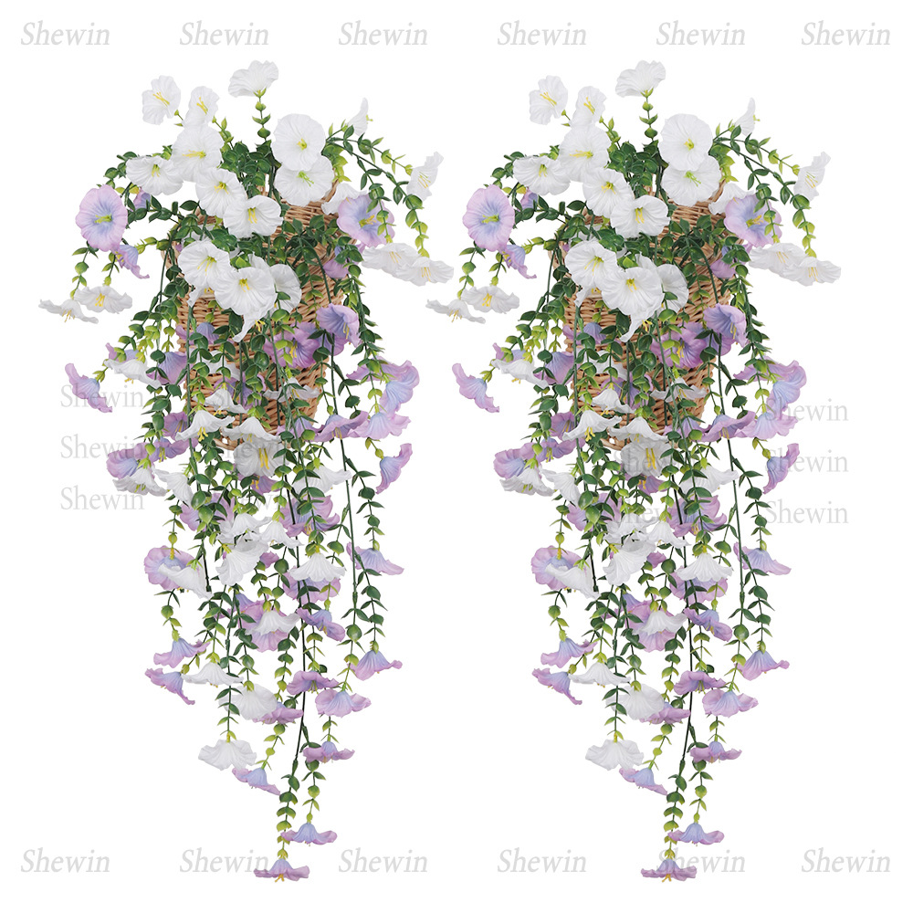 Guirnalda de Flores Artificiales de Primavera para Decoración de Paredes, Restaurante, Pascua, Hogar, Flores de Seda Artificiales Colgantes