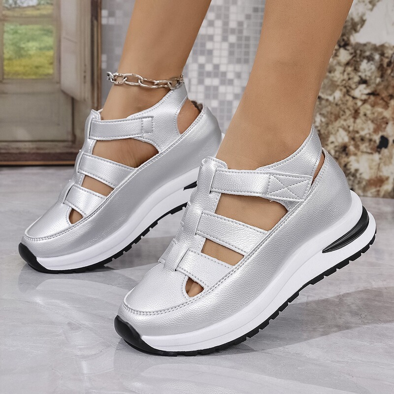 2025 foreign trade new ladies platform height-increasing sandals cross-border plus size hollow round head height-increasing sports sandals 2025 foreign trade new ladies platform height-increasing sandals cross-border plus size hollow round head height-increasing sports sandals